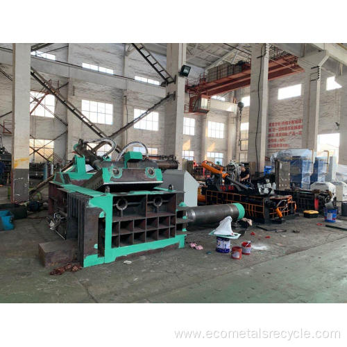 Hydraulic Automatic Scrap Metal Steel Shavings Compactor